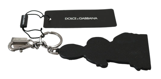Leather Dominico Stefano #DGFAMILY Logo Badge Keychain-Dolce & Gabbana-LabelTerrace.com