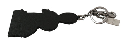 Leather Dominico Stefano #DGFAMILY Logo Badge Keychain-Dolce & Gabbana-LabelTerrace.com