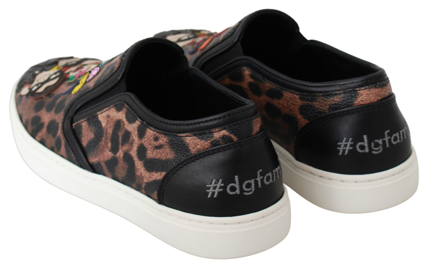Leather Leopard #dgfamily Loafers Shoes-Dolce & Gabbana-LabelTerrace.com