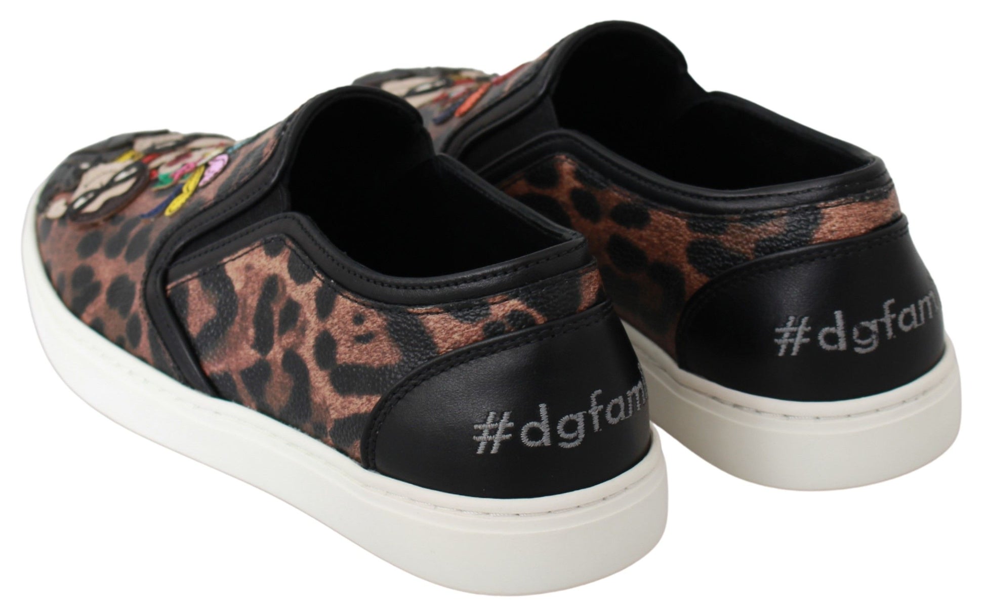 Leather Leopard #dgfamily Loafers Shoes-Dolce & Gabbana-LabelTerrace.com