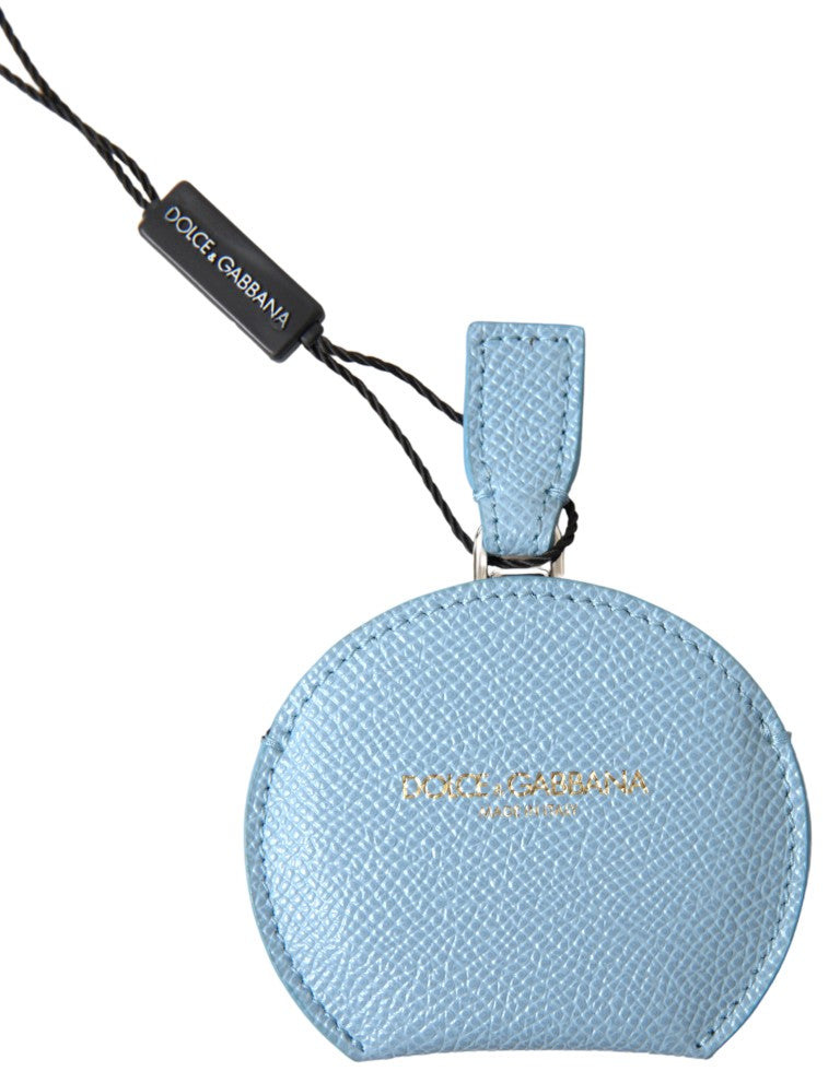 Light Blue Calfskin Leather Mirror Holder-Dolce & Gabbana-LabelTerrace.com