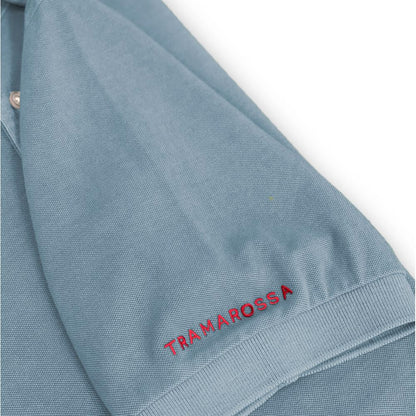 Light Blue Cotton Men Polo Shirt-Tramarossa-LabelTerrace.com