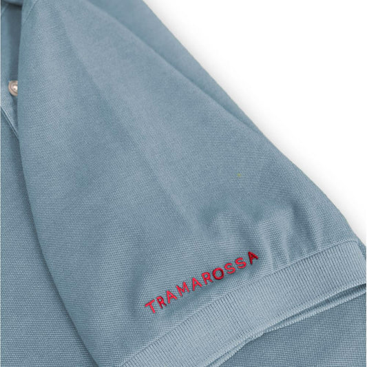 Light Blue Cotton Men Polo Shirt-Tramarossa-LabelTerrace.com