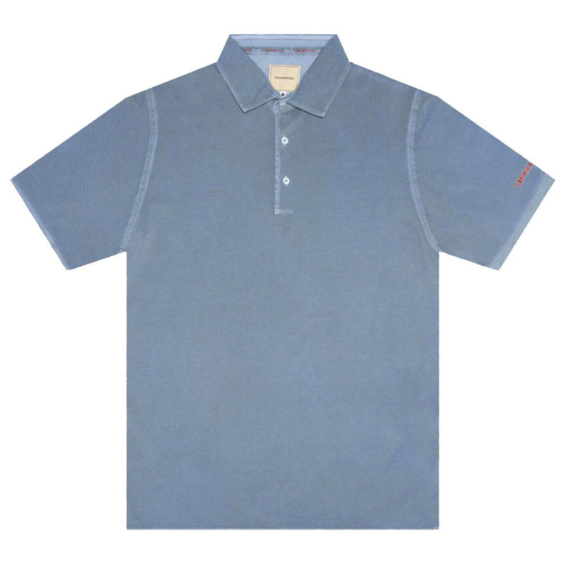 Light Blue Cotton Men Polo Shirt-Tramarossa-LabelTerrace.com