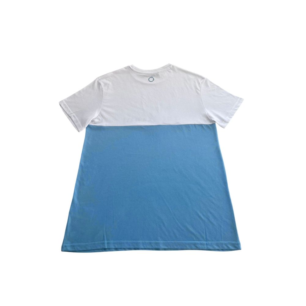 Light Blue Cotton Men T-Shirt-Trussardi Beachwear-LabelTerrace.com