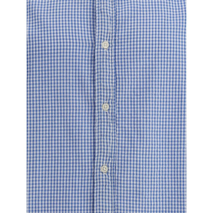 Light Blue Cotton Pattern Shirt