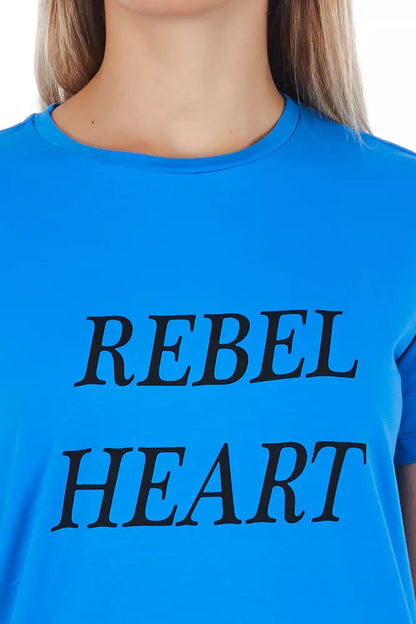 Light Blue Cotton Women Top