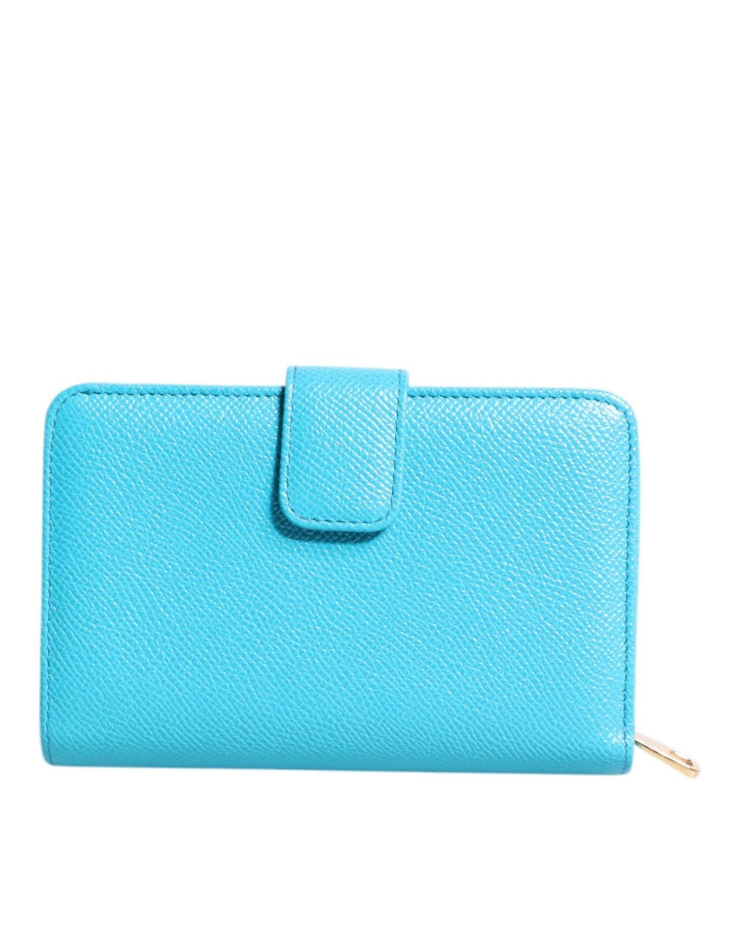 Light Blue Leather Bifold Continental Clutch Wallet-Dolce & Gabbana-LabelTerrace.com