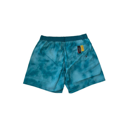 Light Blue Polyester Men Swim Short