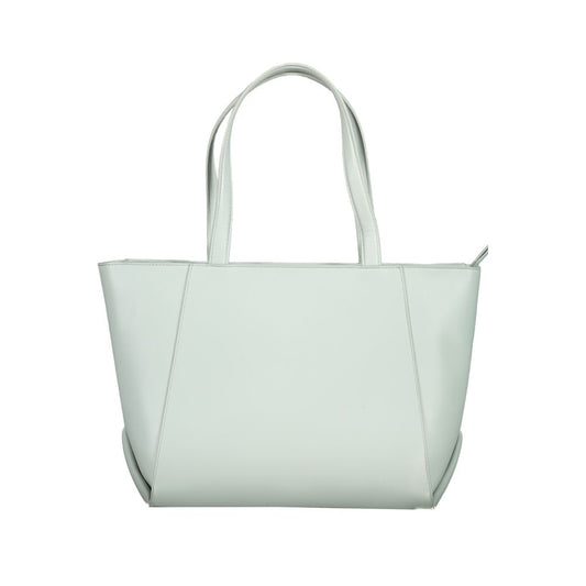 Light Blue Polyethylene Women Handbag-Calvin Klein-LabelTerrace.com