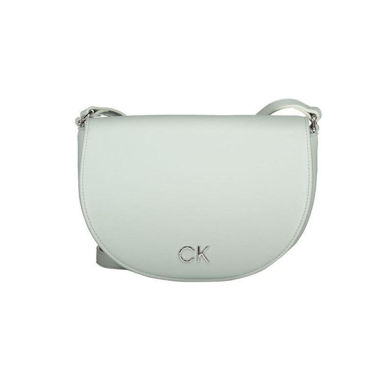 Light Blue Polyethylene Women Handbag-Calvin Klein-LabelTerrace.com