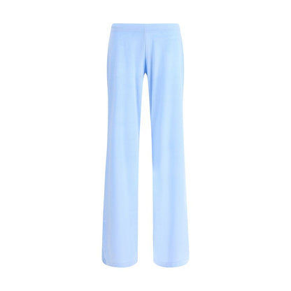 Light Blue Triacetate Casual Pants