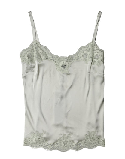 Light Green Floral Lace Lingerie Top Underwear
