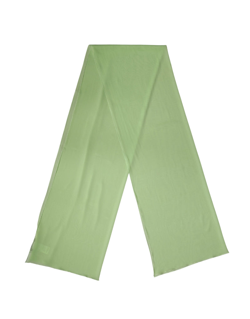 Light Green Silk Neck Wrap Shawl Stole 200cm x 64cm Scarf