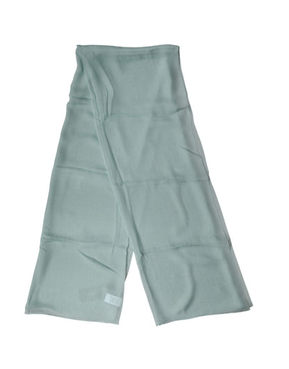 Light Teal Silk Stole Neck Wrap Shawl Scarf