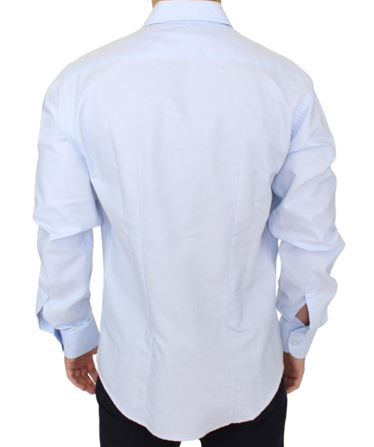 Light blue cotton shirt-Cavalli-LabelTerrace.com