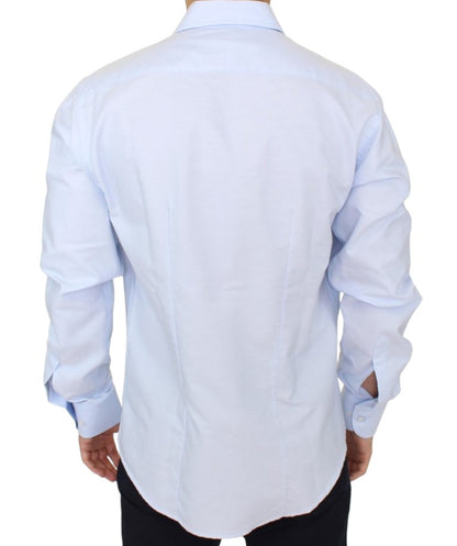 Light blue cotton shirt-Cavalli-LabelTerrace.com