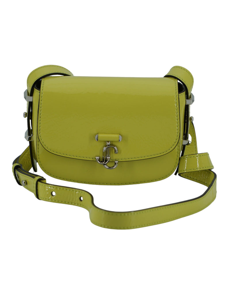 Lime Yellow Leather Small Shoulder Bag-Jimmy Choo-LabelTerrace.com