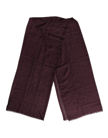 Maroon Cashmere Neck Warmer Wrap Shawl Scarf-Dolce & Gabbana-LabelTerrace.com