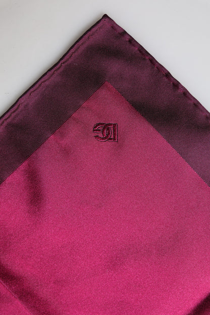 Maroon Silk Lace Stole Square Foulard Scarf