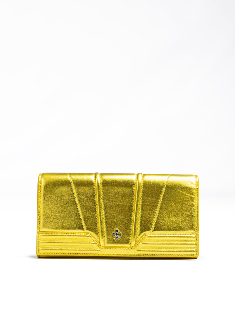 Metal Yellow GT patent leather purse-Ferrari-LabelTerrace.com