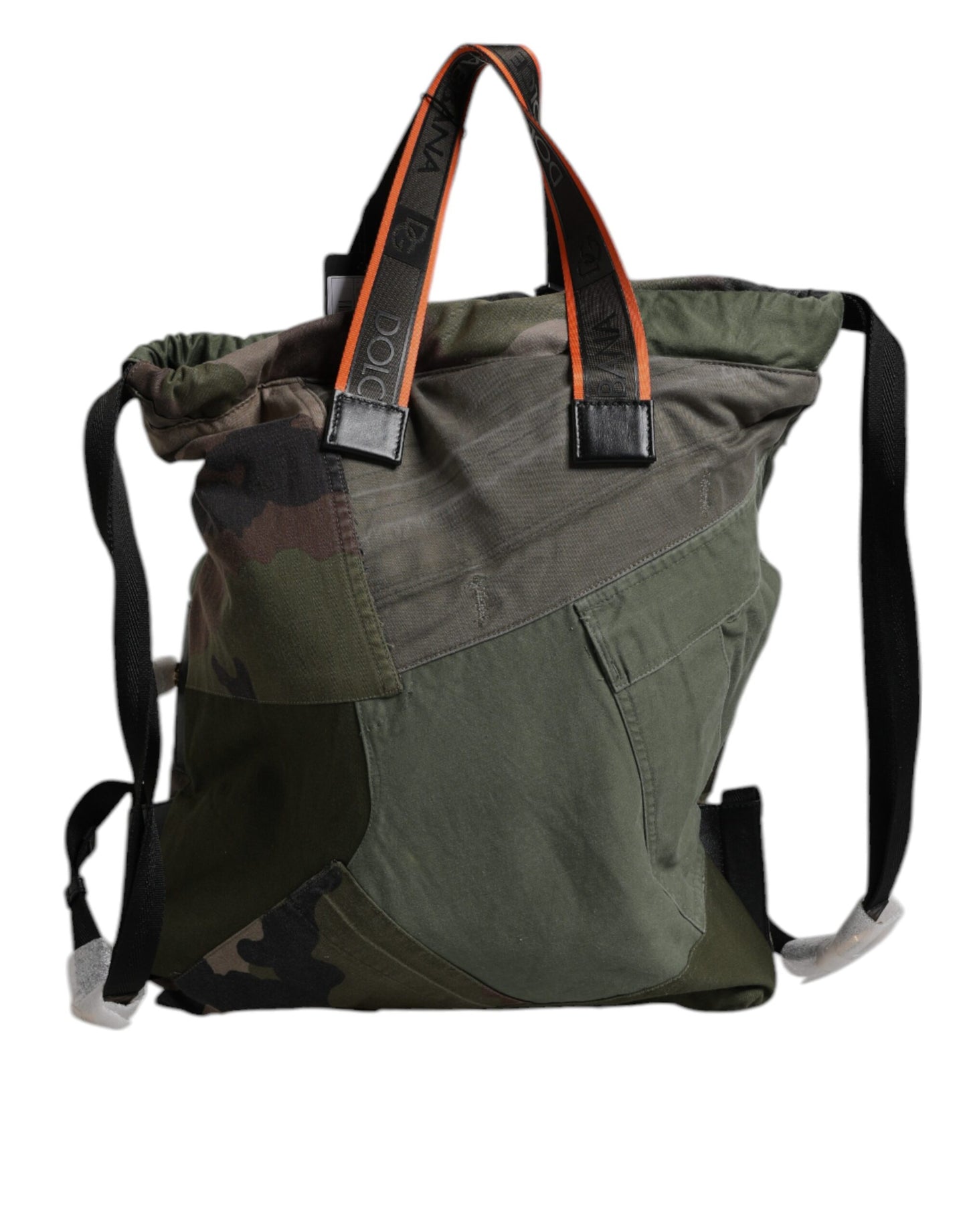 Military Green Patchwork Rucksack Backpack Bag-Dolce & Gabbana-LabelTerrace.com
