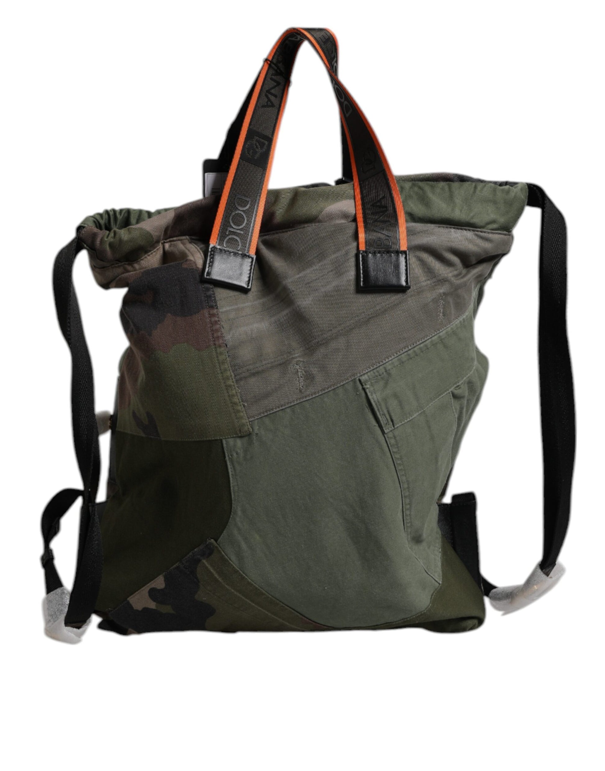 Military Green Patchwork Rucksack Backpack Bag-Dolce & Gabbana-LabelTerrace.com