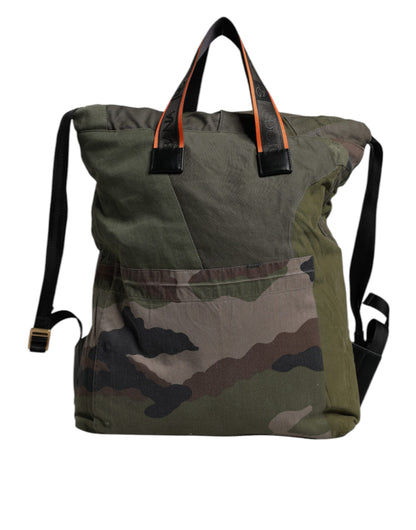 Military Green Patchwork Rucksack Backpack Bag-Dolce & Gabbana-LabelTerrace.com