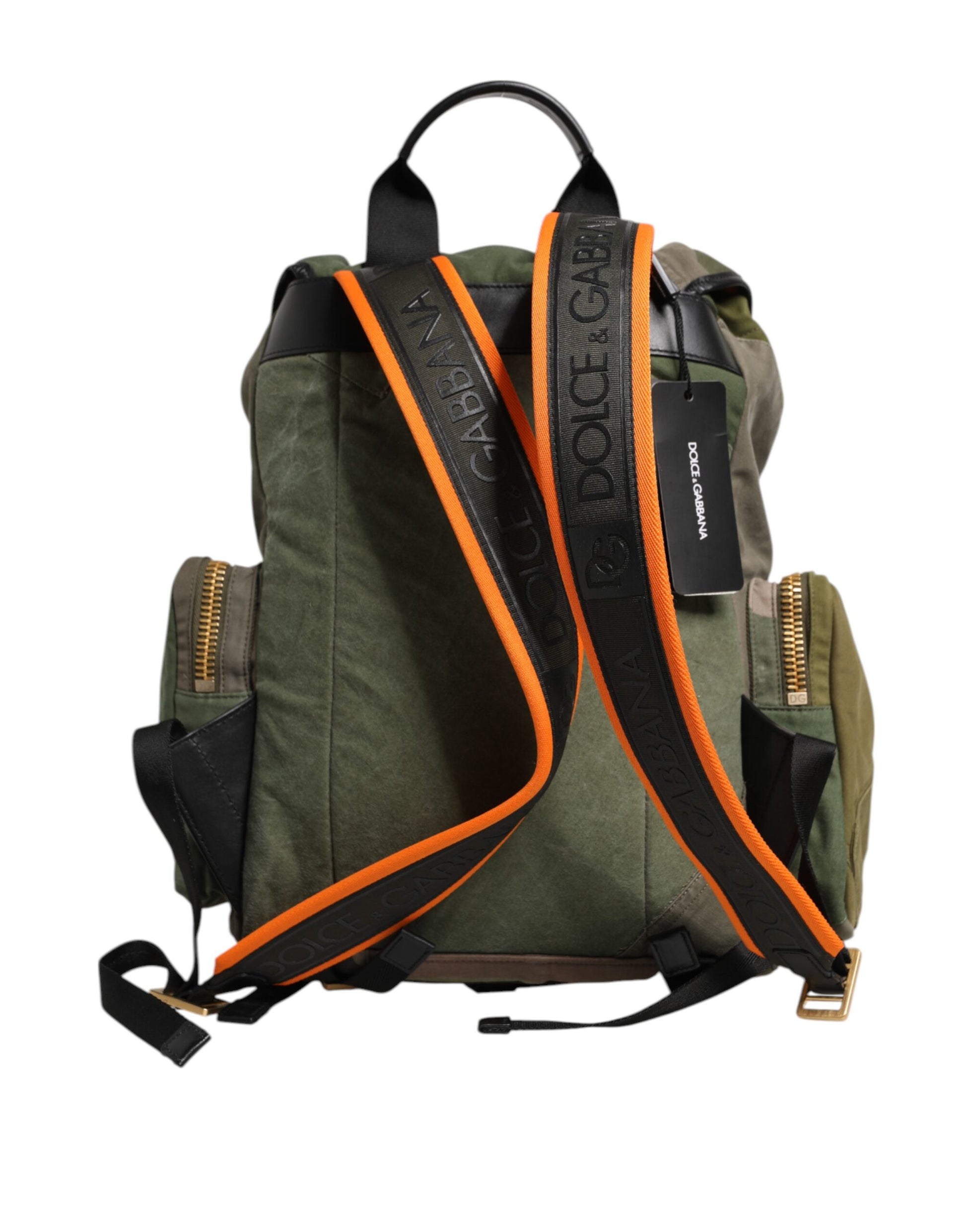 Military Green Patchwork Rucksack Backpack Bag-Dolce & Gabbana-LabelTerrace.com