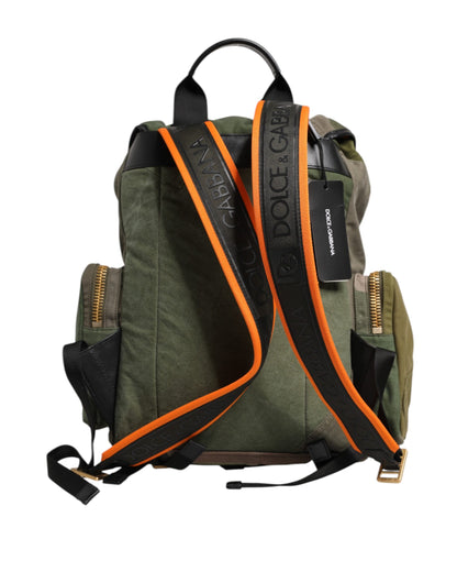 Military Green Patchwork Rucksack Backpack Bag-Dolce & Gabbana-LabelTerrace.com