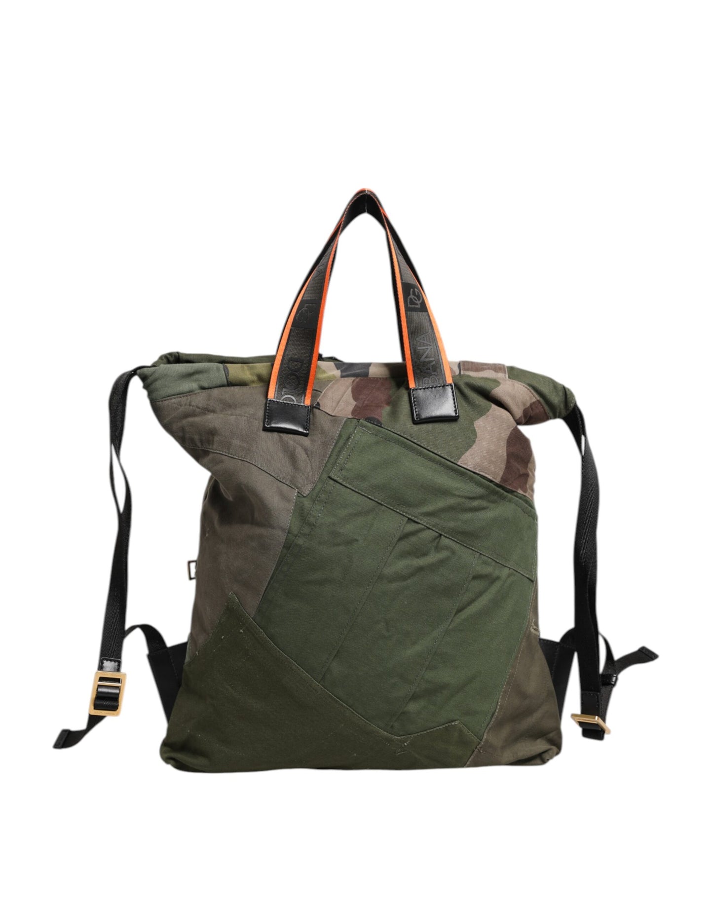 Military Green Patchwork Rucksack Backpack Bag-Dolce & Gabbana-LabelTerrace.com