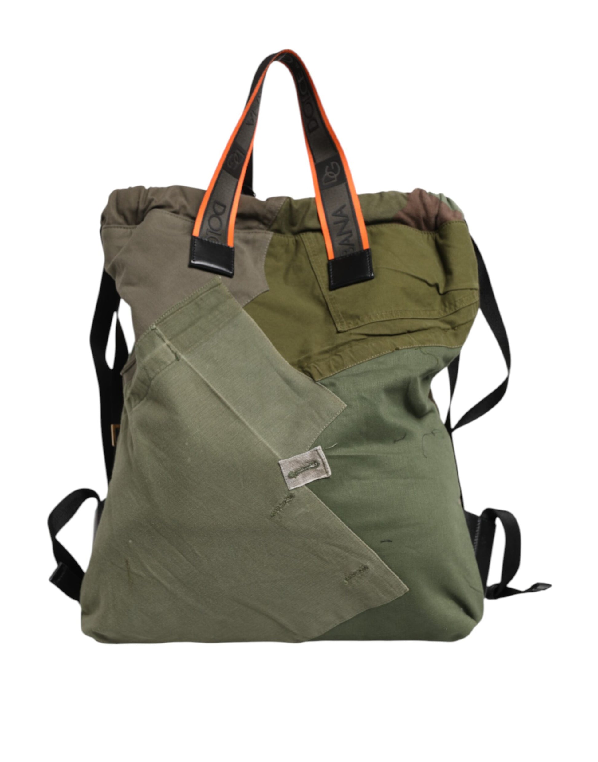 Military Green Patchwork Rucksack Backpack Bag-Dolce & Gabbana-LabelTerrace.com