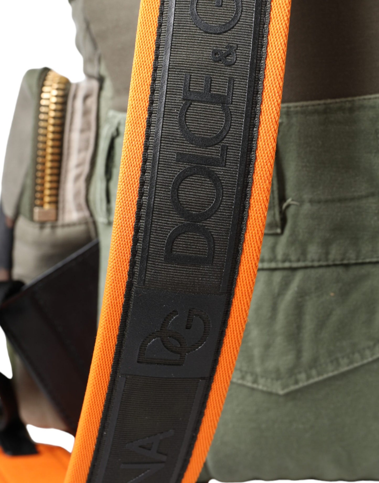 Military Green Patchwork Rucksack Backpack Bag-Dolce & Gabbana-LabelTerrace.com
