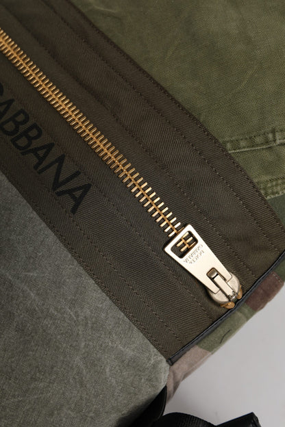 Military Green Patchwork Rucksack Backpack Bag-Dolce & Gabbana-LabelTerrace.com