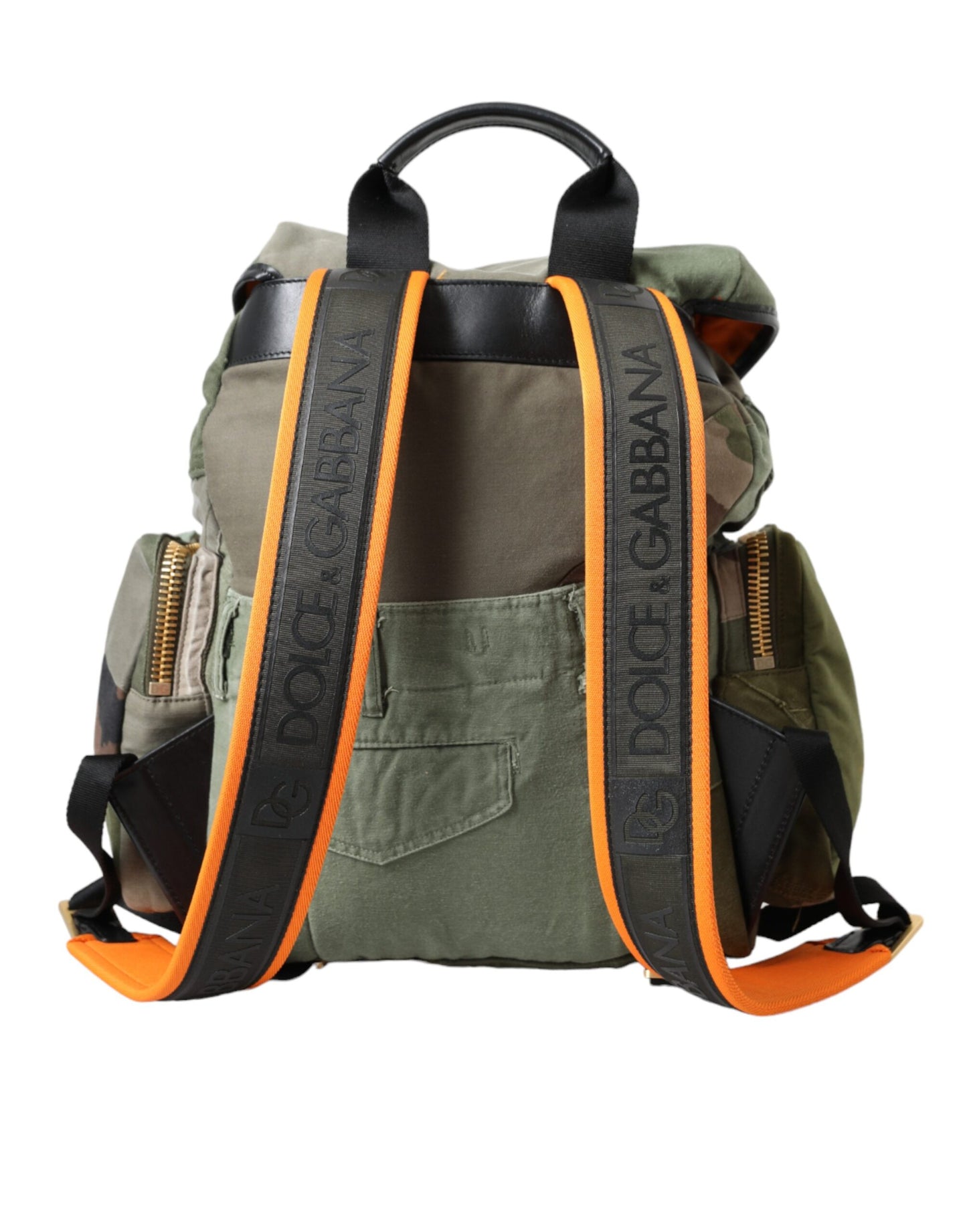 Military Green Patchwork Rucksack Backpack Bag-Dolce & Gabbana-LabelTerrace.com