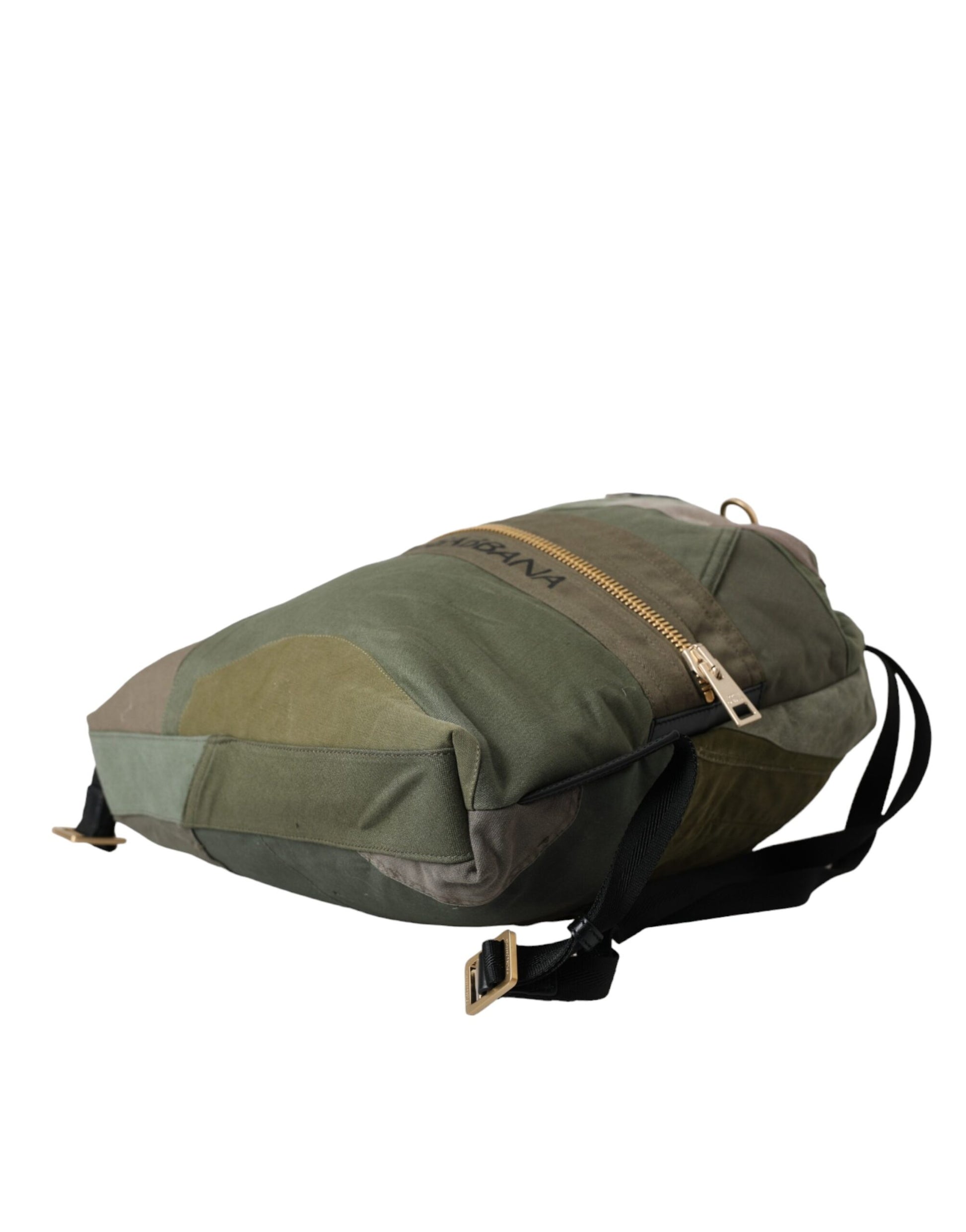 Military Green Patchwork Rucksack Backpack Bag-Dolce & Gabbana-LabelTerrace.com