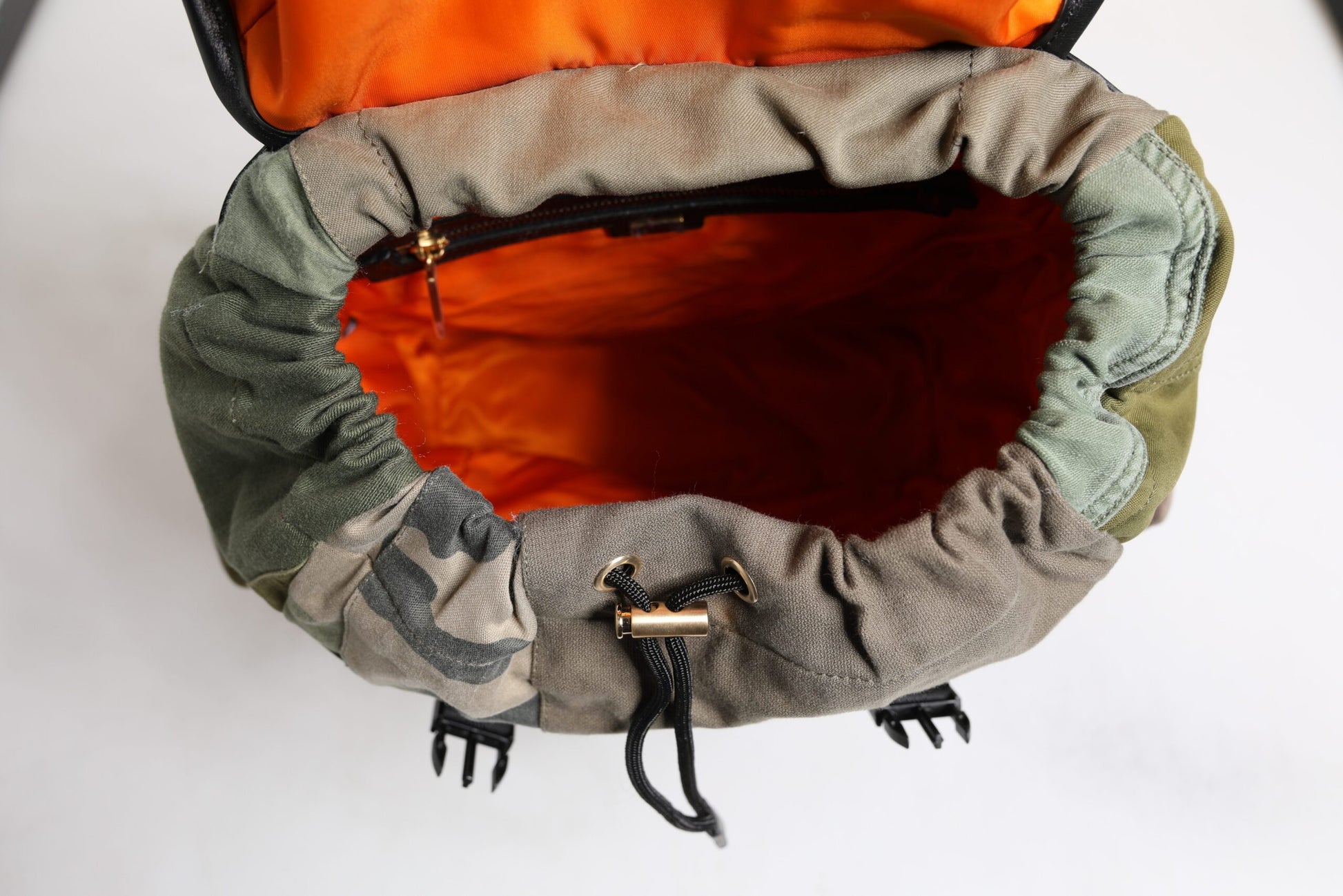 Military Green Patchwork Rucksack Backpack Bag-Dolce & Gabbana-LabelTerrace.com