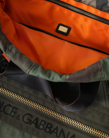 Military Green Patchwork Rucksack Backpack Bag-Dolce & Gabbana-LabelTerrace.com