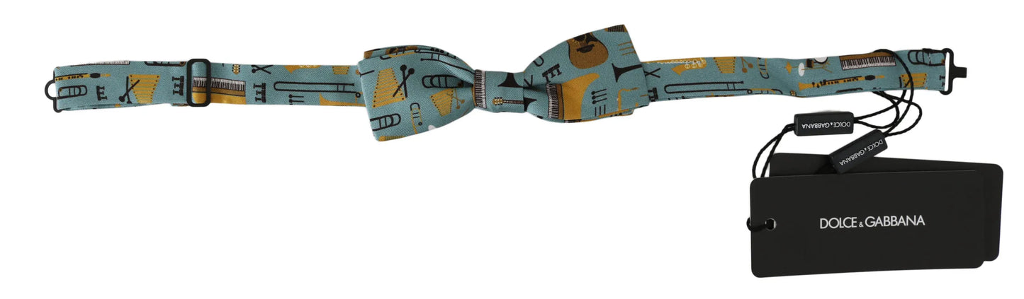 Mint Green Jazz Club Adjustable Neck Papillon Bow Tie-Dolce & Gabbana-LabelTerrace.com