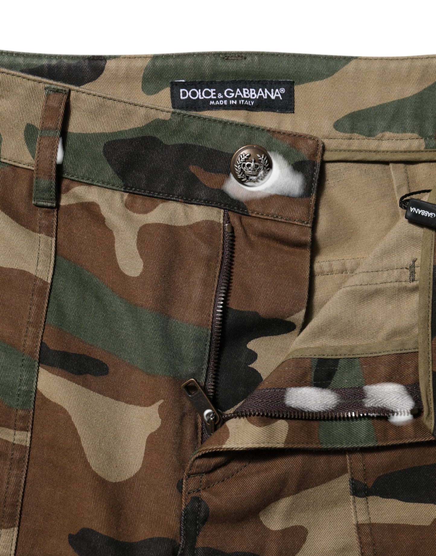 Multicolor Camouflage Cargo Pants-Dolce & Gabbana-LabelTerrace.com