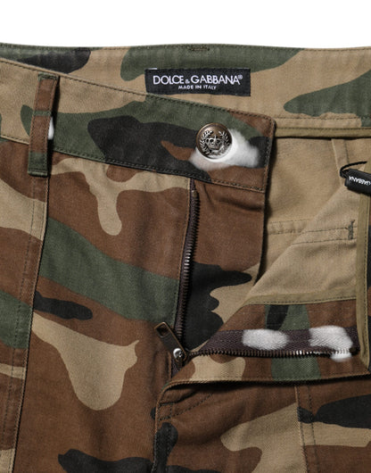Multicolor Camouflage Cargo Pants-Dolce & Gabbana-LabelTerrace.com