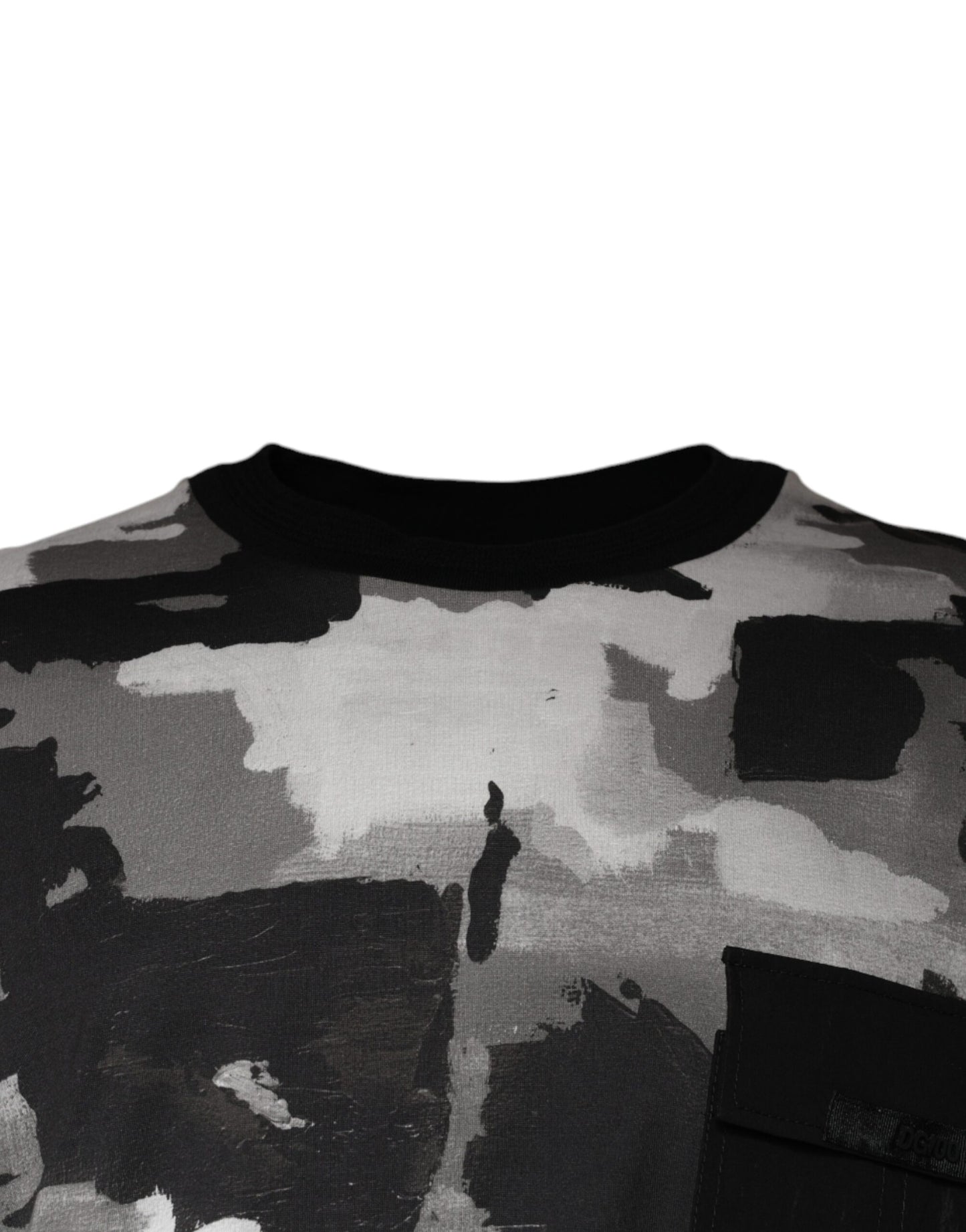 Multicolor Camouflage Cotton Crewneck T-shirt-Dolce & Gabbana-LabelTerrace.com