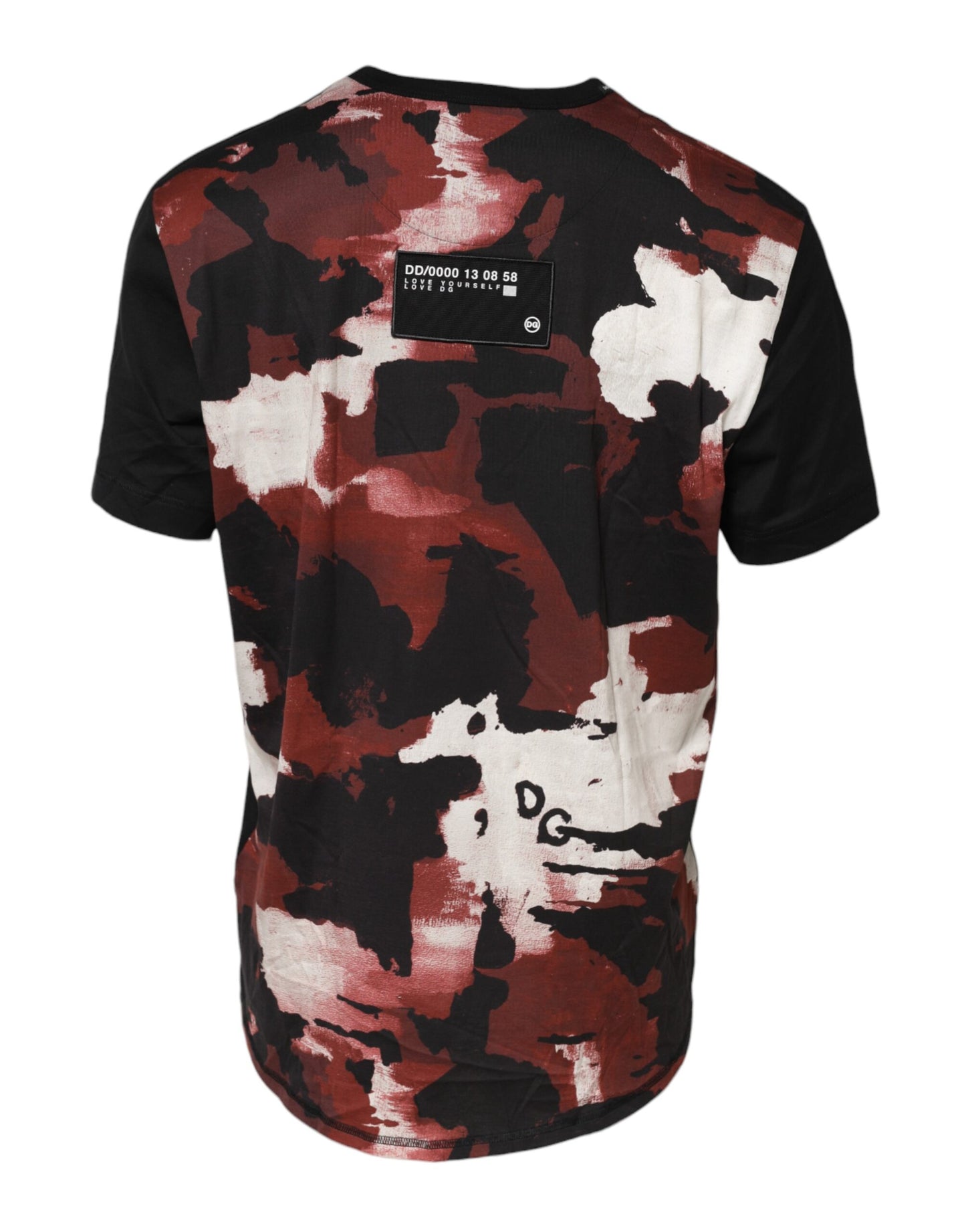 Multicolor Camouflage Crew Neck T-shirt-Dolce & Gabbana-LabelTerrace.com