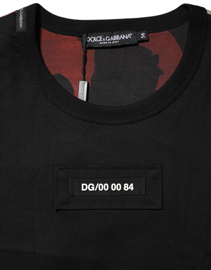 Multicolor Camouflage Crew Neck T-shirt-Dolce & Gabbana-LabelTerrace.com