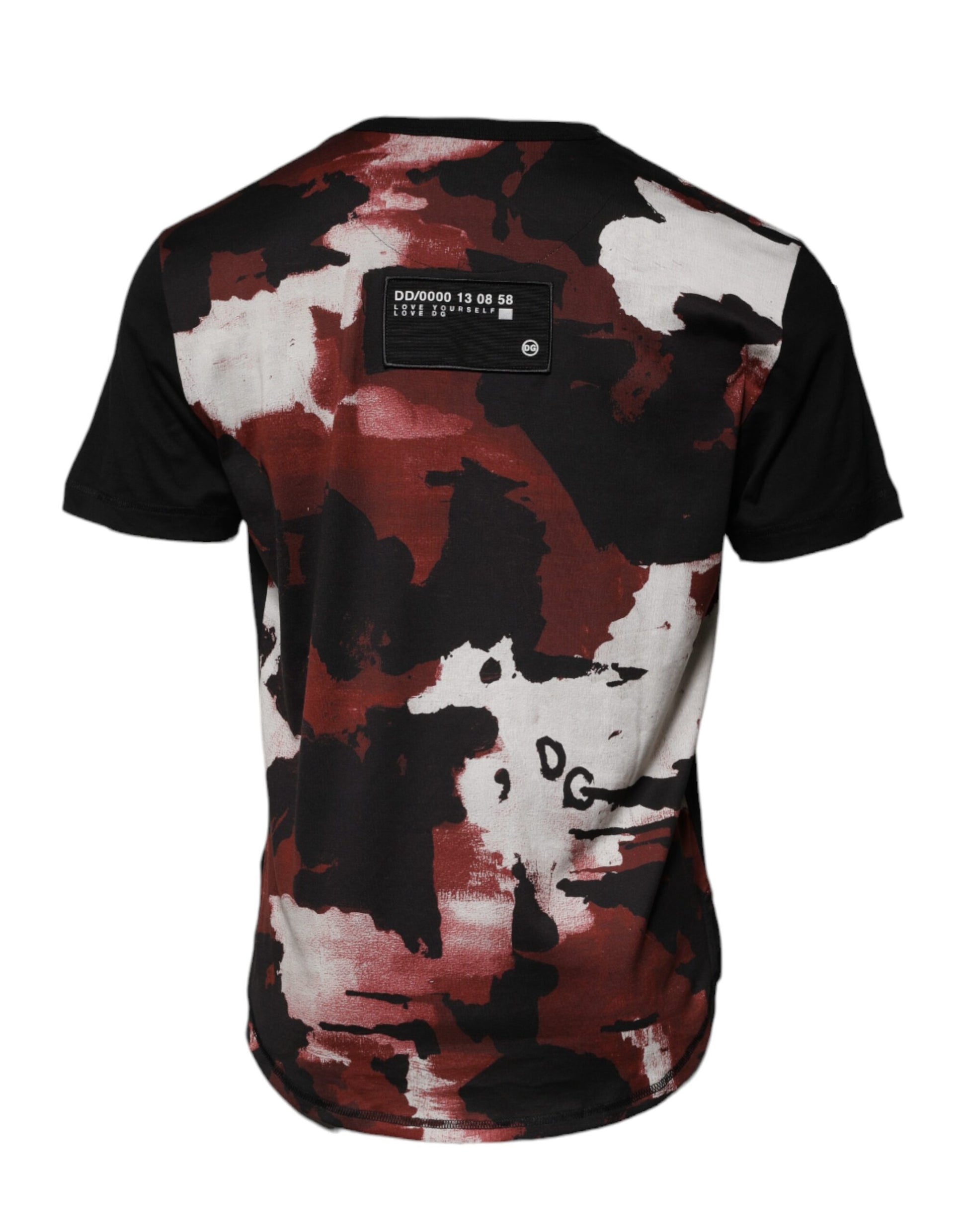 Multicolor Camouflage Crew Neck T-shirt-Dolce & Gabbana-LabelTerrace.com