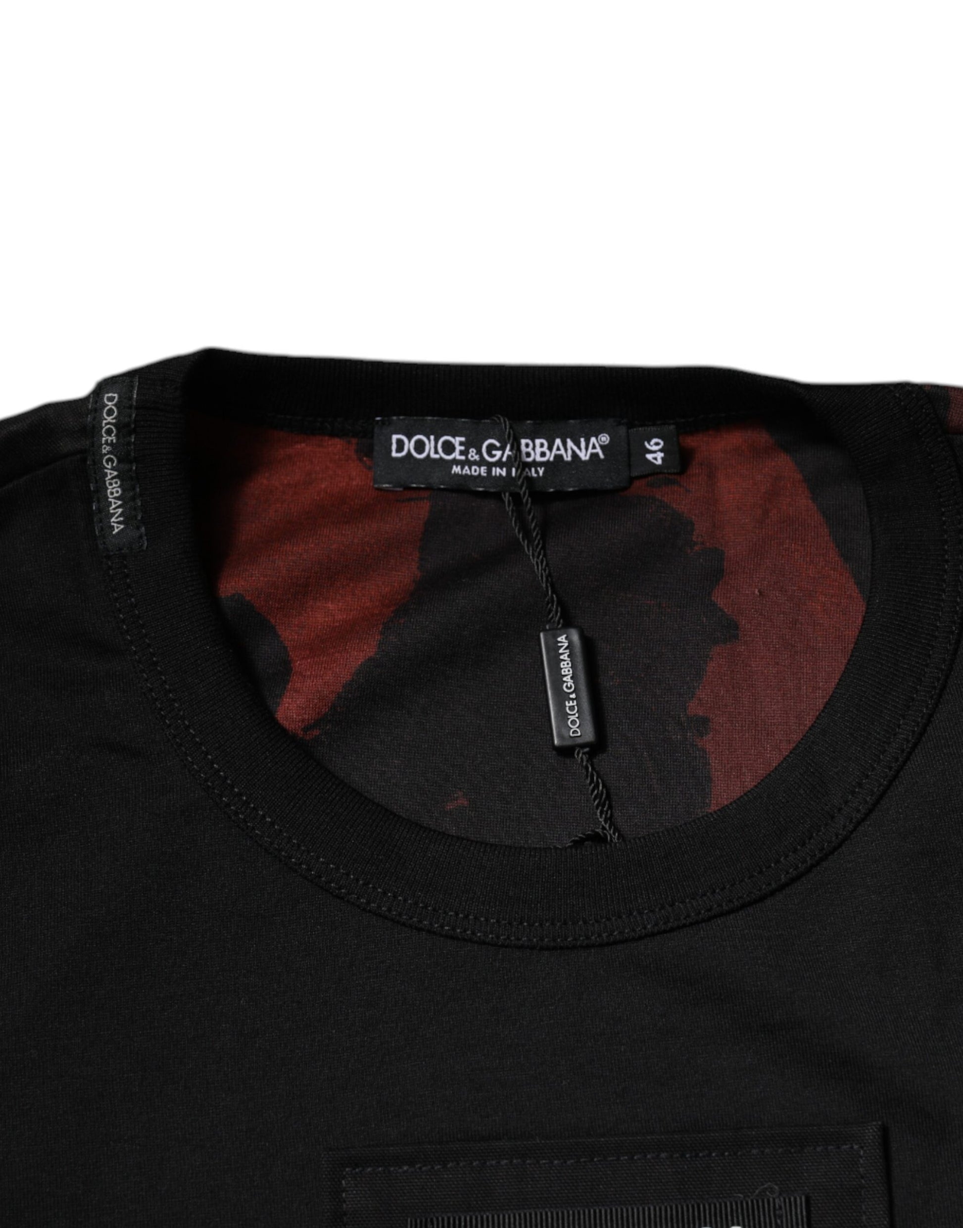 Multicolor Camouflage Crew Neck T-shirt-Dolce & Gabbana-LabelTerrace.com