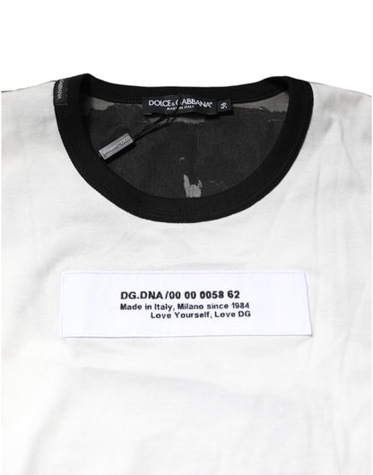 Multicolor Camouflage Crew Neck T-shirt-Dolce & Gabbana-LabelTerrace.com