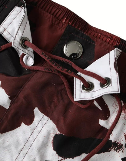 Multicolor Camouflage DG Logo Beachwear Shorts Swimwear-Dolce & Gabbana-LabelTerrace.com