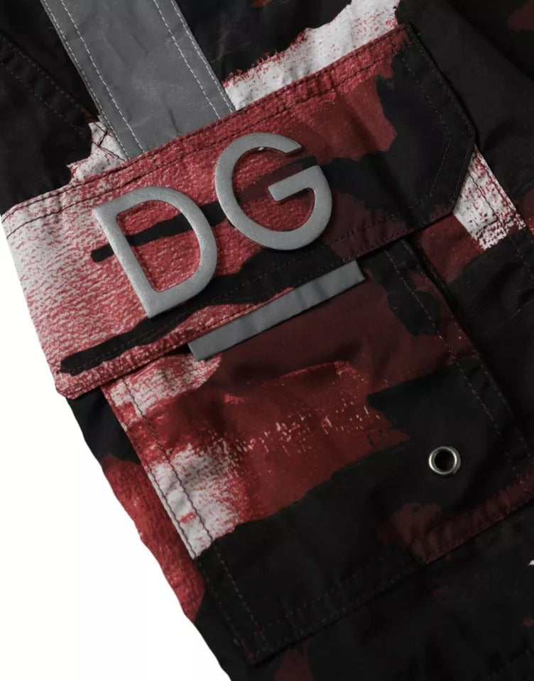 Multicolor Camouflage DG Logo Beachwear Shorts Swimwear-Dolce & Gabbana-LabelTerrace.com