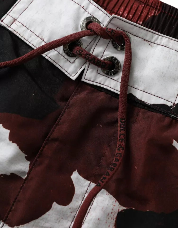 Multicolor Camouflage DG Logo Beachwear Shorts Swimwear-Dolce & Gabbana-LabelTerrace.com